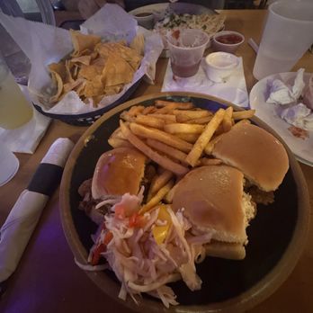 Norte Azul Cantina - Salsa & chips App + Pulled Pork sliders with coleslaw & fries - Mexican Near Me - Stephentown, New York Norte Azul Cantina - Salsa & chips App + Pulled Pork sliders with coleslaw & fries - Mexican Near Me - Stephentown, New York