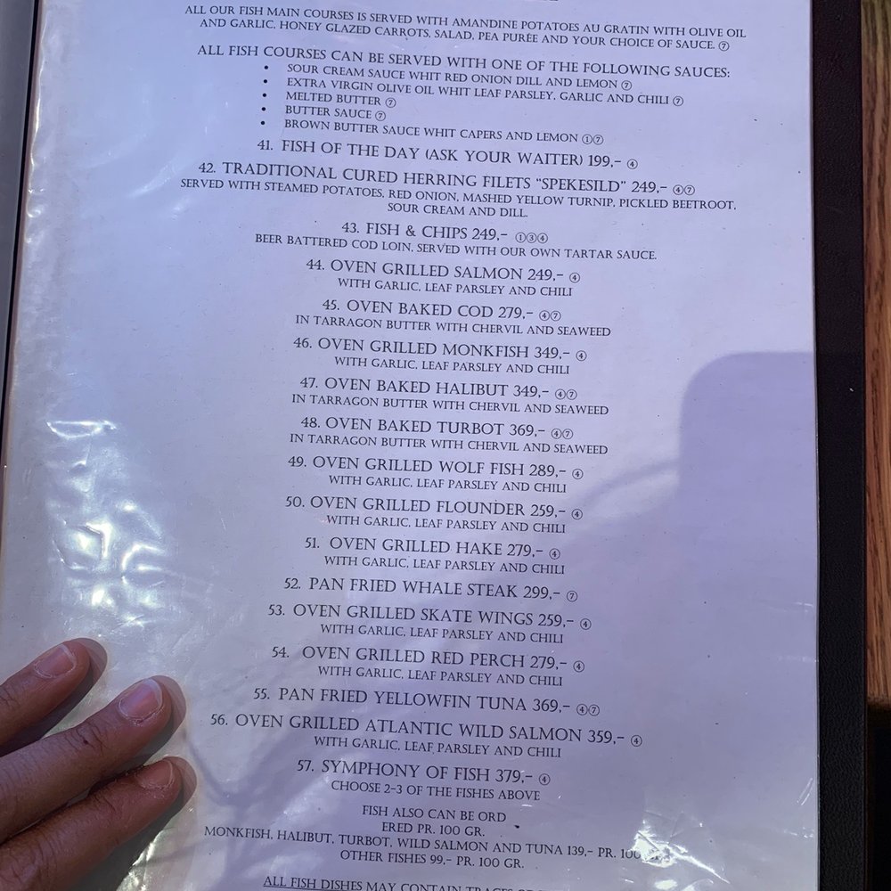 Fjellskaal Seafood Restaurant - Menu - Seafood Near Me - Bergen, 12 Fjellskaal Seafood Restaurant - Menu - Seafood Near Me - Bergen, 12