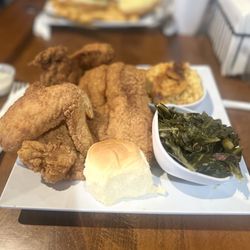 Trio Restaurant And Lounge - Wings and Catfish combo!!