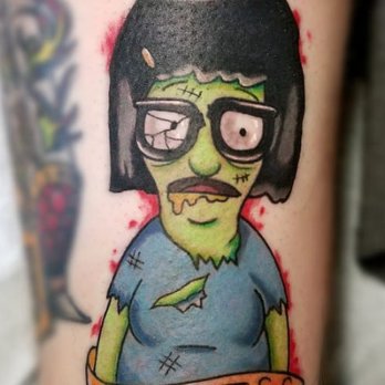 Quality Custom Tattoos - Bob's Burgers Tina living out her fan faction zombie fantasy - Tattoo Near Me - Somerset, Kentucky Quality Custom Tattoos - Bob's Burgers Tina living out her fan faction zombie fantasy - Tattoo Near Me - Somerset, Kentucky