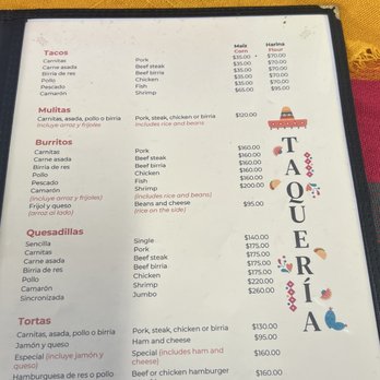 Carnitas La Flor de Michoacán 2 - Taco menu - Mexican Near Me - Rosarito, BCN