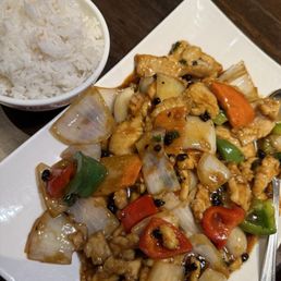 Chicken and black beans sauce Chicken and black beans sauce