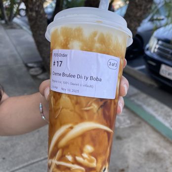 Feng Cha-Chula Vista - Dirty Creme Brulee Boba very good - Bubble Tea Near Me - Chula Vista, California
