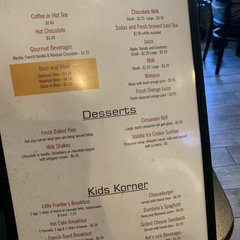 Frank's Downtown Cafe - Menu - Cafes Near Me - Manteca, California