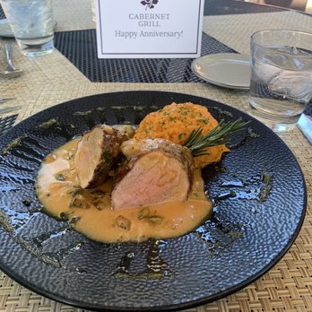 Cabernet Grill - Oak Smoked Pork Tenderloin and Maple Chipotle Sweet Potato Mash - Seafood Near Me - Fredericksburg, Texas Cabernet Grill - Oak Smoked Pork Tenderloin and Maple Chipotle Sweet Potato Mash - Seafood Near Me - Fredericksburg, Texas