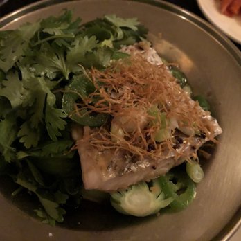 Lantern - Steamed drum with bok choy - Asian Fusion Near Me - Chapel Hill, North Carolina