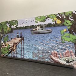 Tennessee River Freshwater Pearl Museum and Cabin Rentals - Mural at walmart that we loved.