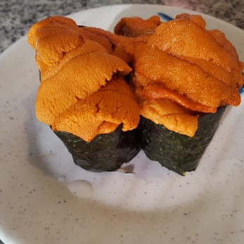 Cha Cha Sushi - Uni nigiri ($7.75 market price today) - Sushi Bars Near Me - San Jose, California