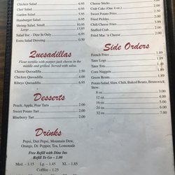 Peck's Place - Menu