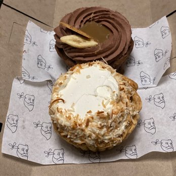 Lost Larson Bakery - Pi day!!!! Butterscotch banana cream pie and a coconut cream pie. - Coffee & Tea Near Me - Chicago, Illinois