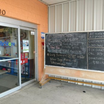 Habitat ReStore - The outside entryway advertises sales, discounts, donation pickup info, etc. - Home Decor Near Me - Zephyrhills, Florida Habitat ReStore - The outside entryway advertises sales, discounts, donation pickup info, etc. - Home Decor Near Me - Zephyrhills, Florida
