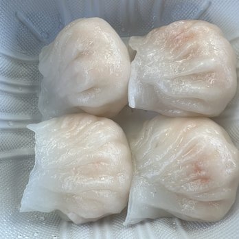 Get Sum Dim Sum - Crystal Shrimp Dumpling. Large in size and good tasting. - Dim Sum Near Me - Ontario, California