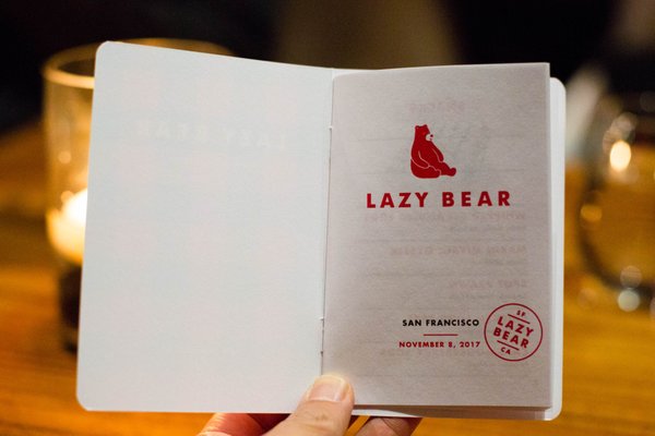 Menu photo 8 Lazy Bear San Francisco, CA Menu photo 8 Lazy Bear San Francisco, CA