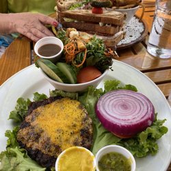 The Lieutenant's Pump - I got my Super Burger keto style. My mom got the Classic Club, on rye (which turned out to be marble rye, which she was delighted by.)