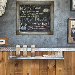 The Funky Truckeria - Hot sauce area and board of specials