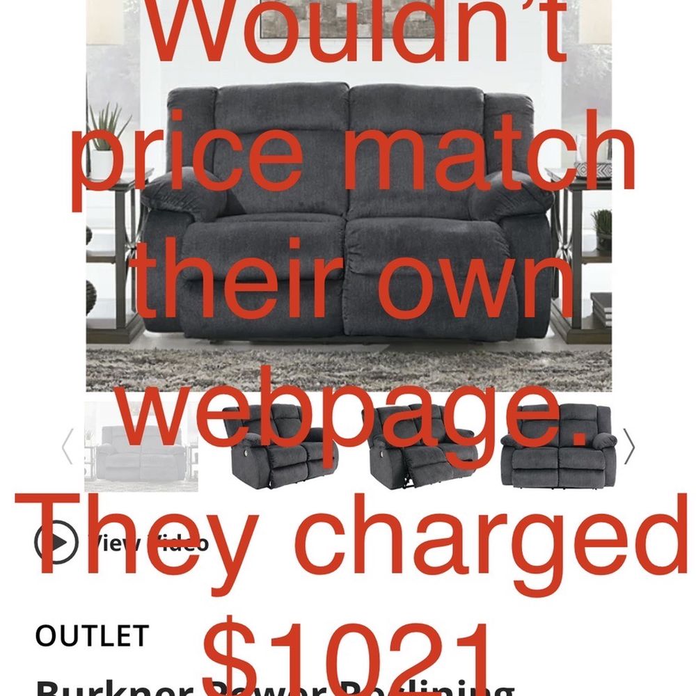 Price on THIER webpage that they wouldn't match
