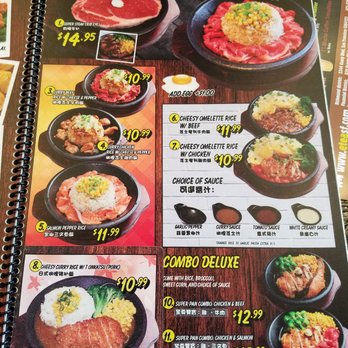 Super Pan - 2nd page of the menu (there is actually 1 more page in the back with ramen options which I discovered later but forgot to take a picture of) - Teppanyaki Near Me - San Francisco, California Super Pan - 2nd page of the menu (there is actually 1 more page in the back with ramen options which I discovered later but forgot to take a picture of) - Teppanyaki Near Me - San Francisco, California