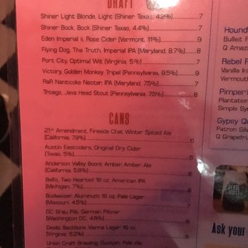 Pearl Street Warehouse - Beer menu - Bars Near Me - Washington, DC, District of Columbia Pearl Street Warehouse - Beer menu - Bars Near Me - Washington, DC, District of Columbia