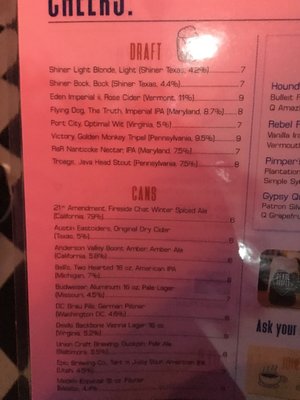 Menu photo 5 Pearl Street Warehouse Washington, DC, DC Menu photo 5 Pearl Street Warehouse Washington, DC, DC