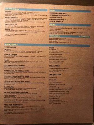 Menu photo 8 Cantina Locale Augusta, GA