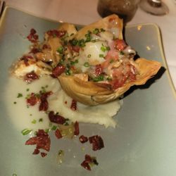 Chateau Hathorn Restaurant - Terrific seafood special dish with scallops and shrimp