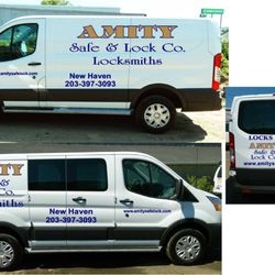 Amity Safe & Lock - 4 Service Vans to Serve Your Needs.