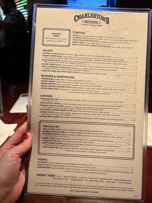 Menu photo 1 Charleston's Broken Arrow, OK