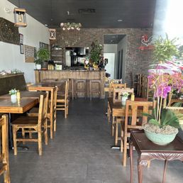 No one inside the restaurant.
