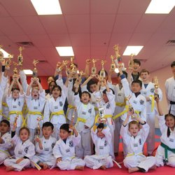 Sky Taekowndo Martial Arts warrington - Belt promotion testing.