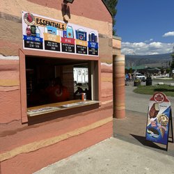 Coyote Cruises - Ticketing counter with plenty of things available to rent - coolers, dry bags, speakers, and more