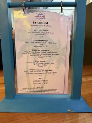 Menu photo 1 Miami Fusion Cafe Lincolnton, NC Menu photo 1 Miami Fusion Cafe Lincolnton, NC