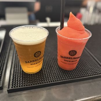 BarrelHouse Brewing - Mango ipa and strawberry slushie - Beer Gardens Near Me - Bakersfield, California