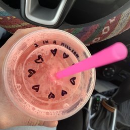 Drink with cute note