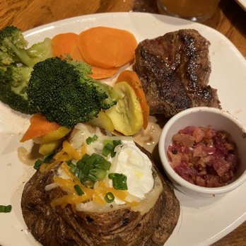 Outback Steakhouse - Steak, baked potato, mixed veggies - Steakhouses Near Me - Rochester, New York