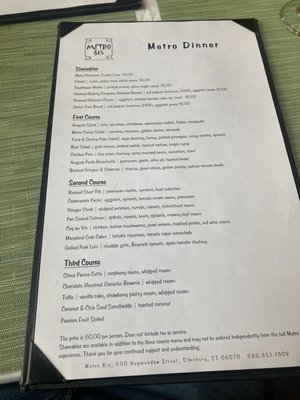 Menu photo 1 Metro Bis Simsbury, CT