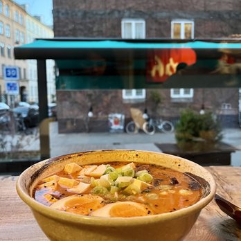 Ramen to Bíiru - Vegetarian spicy miso ramen - Ramen Near Me - Copenhagen, 84 Ramen to Bíiru - Vegetarian spicy miso ramen - Ramen Near Me - Copenhagen, 84