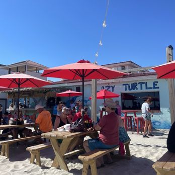 Lazy Turtle Oceanfront Grille - View from the table - American Near Me - Oak Island, North Carolina Lazy Turtle Oceanfront Grille - View from the table - American Near Me - Oak Island, North Carolina