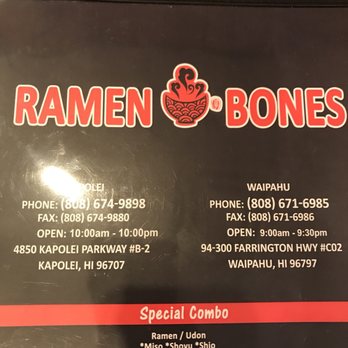 Ramen Bones - Noodles Near Me - Kapolei, Hawaii