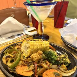 Rancho Viejo Mexican Food & Cantina - Sizzling vegetable fajita huge portions! Delicious