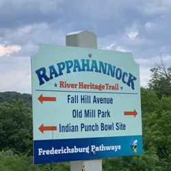 Old Mill Park - Rappahannock River sign