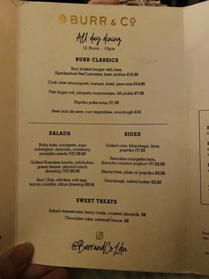 Menu photo 4 Burr & Co Coffee London, XGL Menu photo 4 Burr & Co Coffee London, XGL