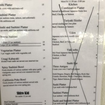Sushi Shiro - Current Menu for JUNE 2020 - Sushi Bars Near Me - Upland, California Sushi Shiro - Current Menu for JUNE 2020 - Sushi Bars Near Me - Upland, California
