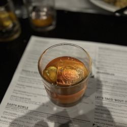 Square Roots - Pecan old fashion. Pretty cool they have their logo on the ice cube!