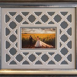 Grant's Frames - An intricate, customized mat design.
