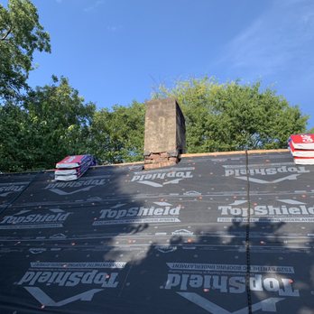 Noland Roofing  - New synthetic felt after decking was installed - Roofing Near Me - Marietta, Georgia