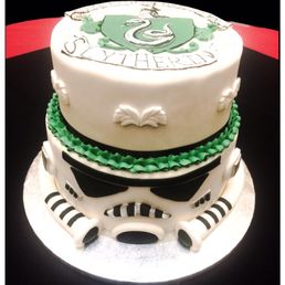 Epic Harry Potter/Star Wars double layered Cake. Created by Stephanie of Bake Your Cakes May 2017. Epic Harry Potter/Star Wars double layered Cake. Created by Stephanie of Bake Your Cakes May 2017.