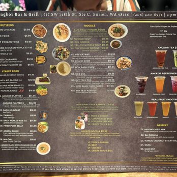 Angkor Bar and Grill - Menu - Seafood Near Me - Burien, Washington Angkor Bar and Grill - Menu - Seafood Near Me - Burien, Washington