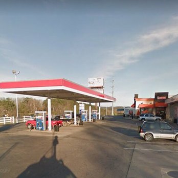 Exxon - a gas station with cars parked in the lot - Gas Stations Near Me - Blue Ridge, Georgia
