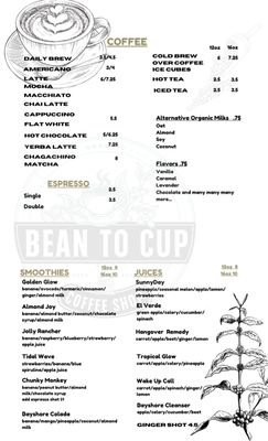 Menu photo 3 Bean To Cup Coffee Lounge Naples, FL Menu photo 3 Bean To Cup Coffee Lounge Naples, FL