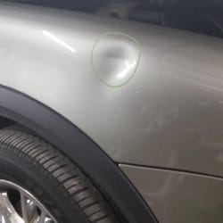 Dent Vanish - Not too big, but pretty sharp.